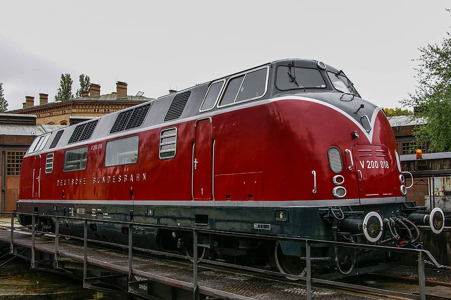 v200, the museum of technology berlin, diesel locomotive, train