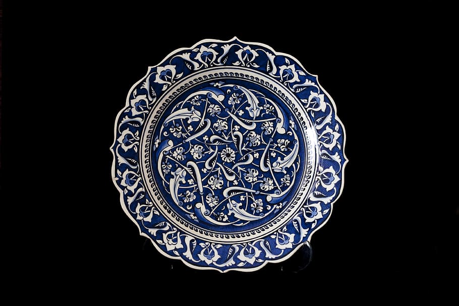 Tile, Handicrafts, Plate, increased, ceramic, turkey, atalay melahat glow HD wallpaper