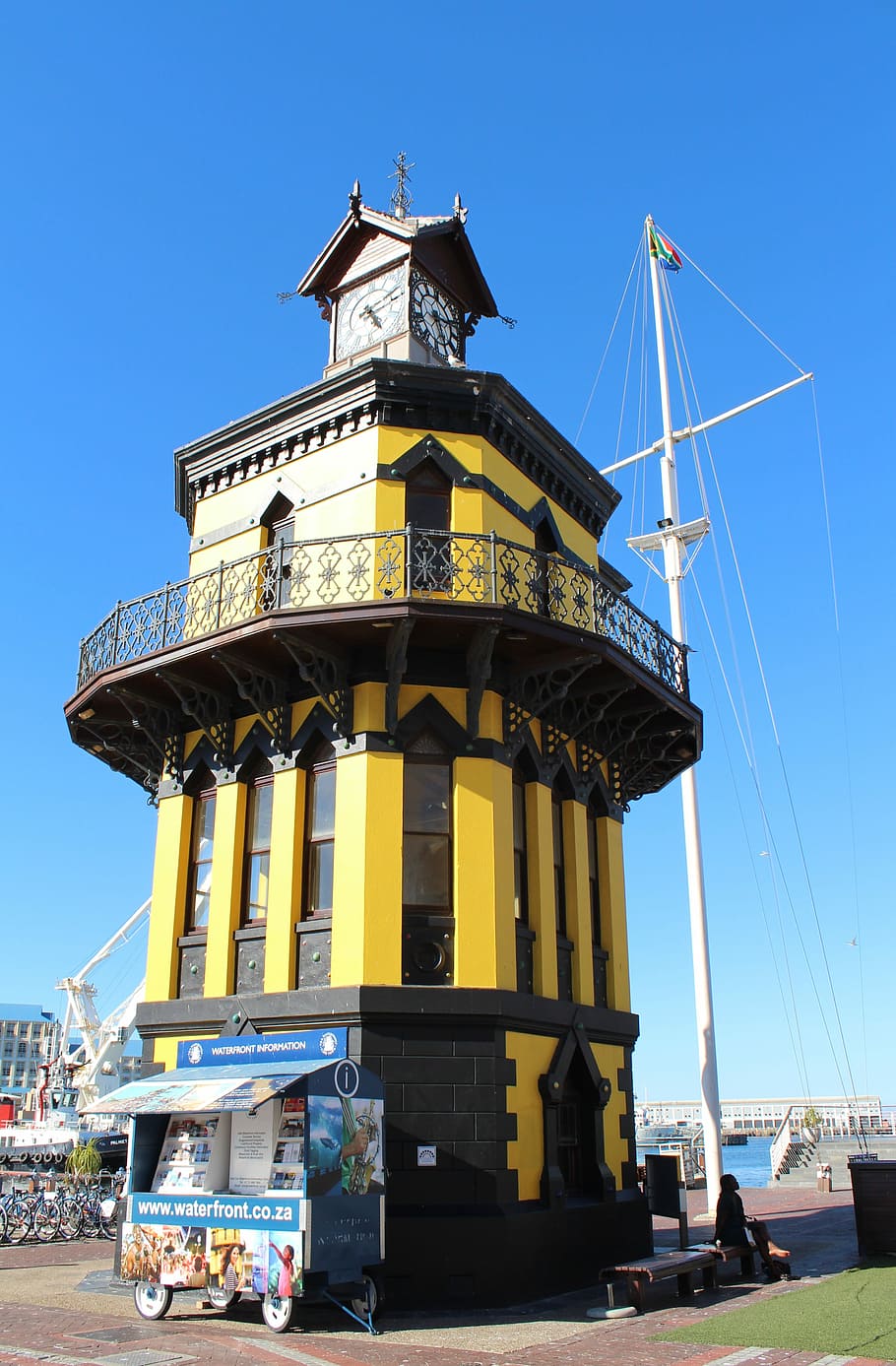 Clocktower, Architecture, cape town, south africa, sky, clear sky HD wallpaper