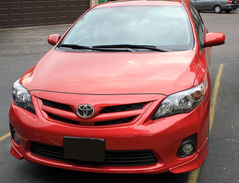 red Toyota Camry, corolla, automobiles, car, motor, automotive, HD wallpaper