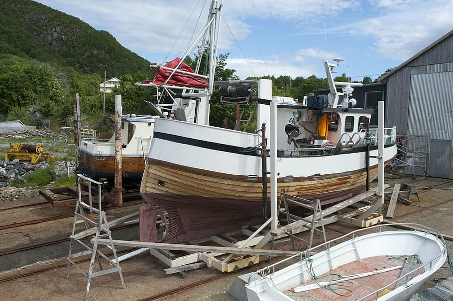 release, boats, yard, sky, day, nautical vessel, building exterior HD wallpaper