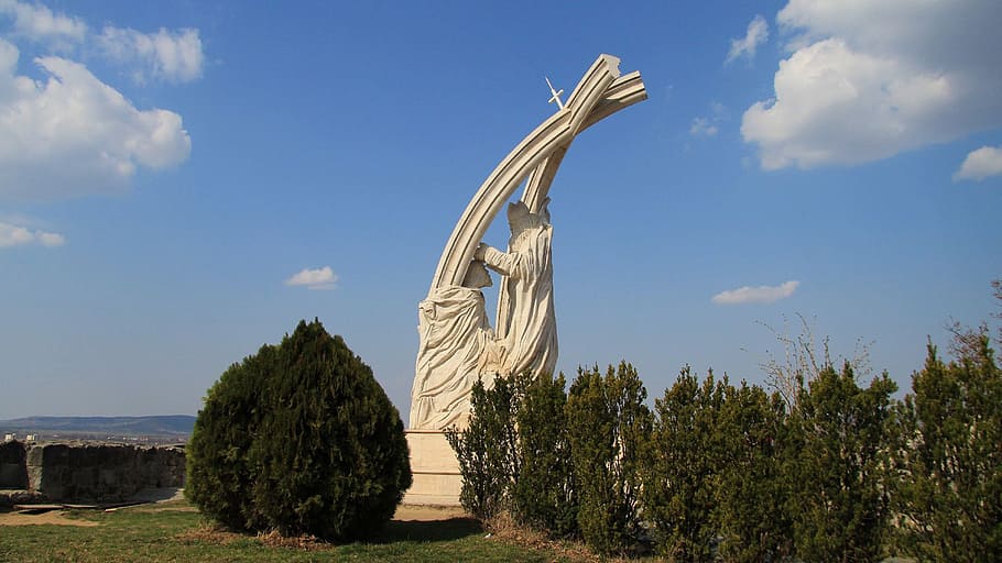 esztergom, st, stephen, baptism, sky, plant, cloud - sky, tree HD wallpaper