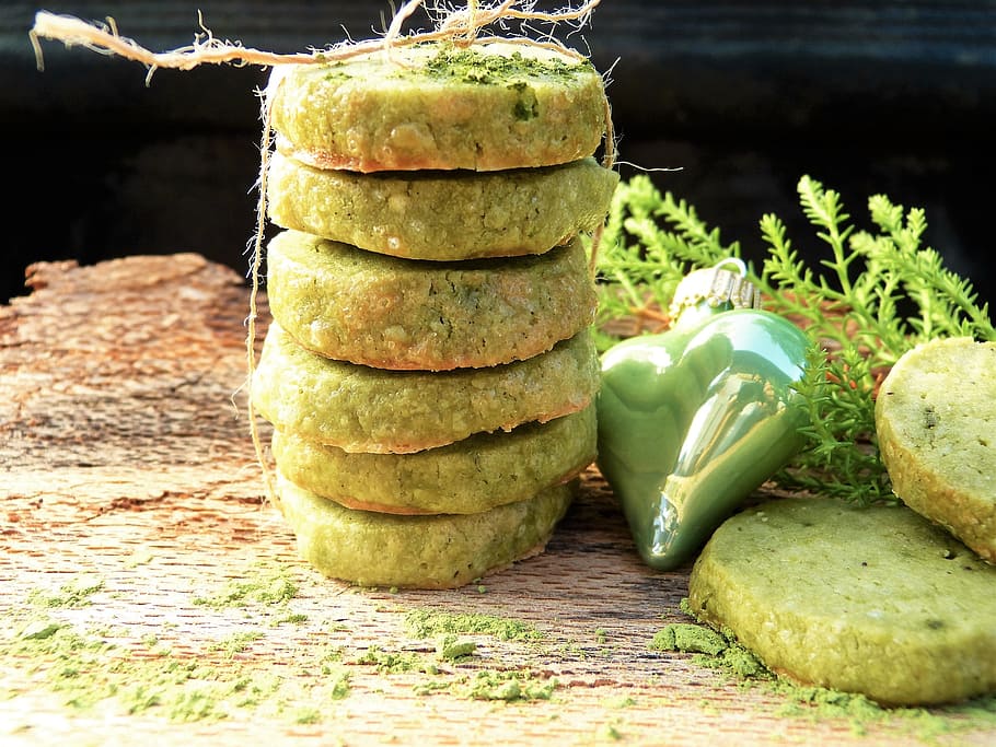 Cookie, Green Tea, Matcha, Advent, christmas, anders, healthy HD wallpaper
