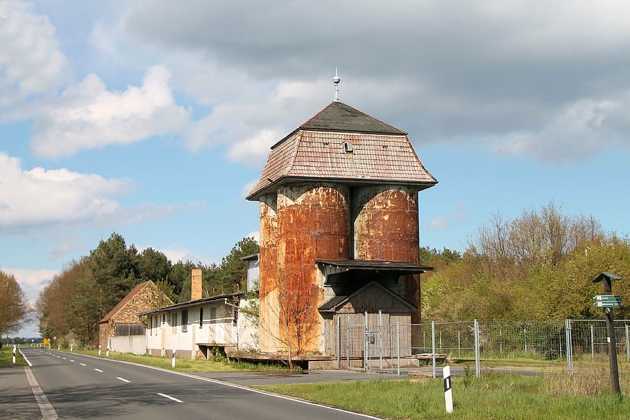 silo, memory, grain silo, building, architecture, landscape HD wallpaper