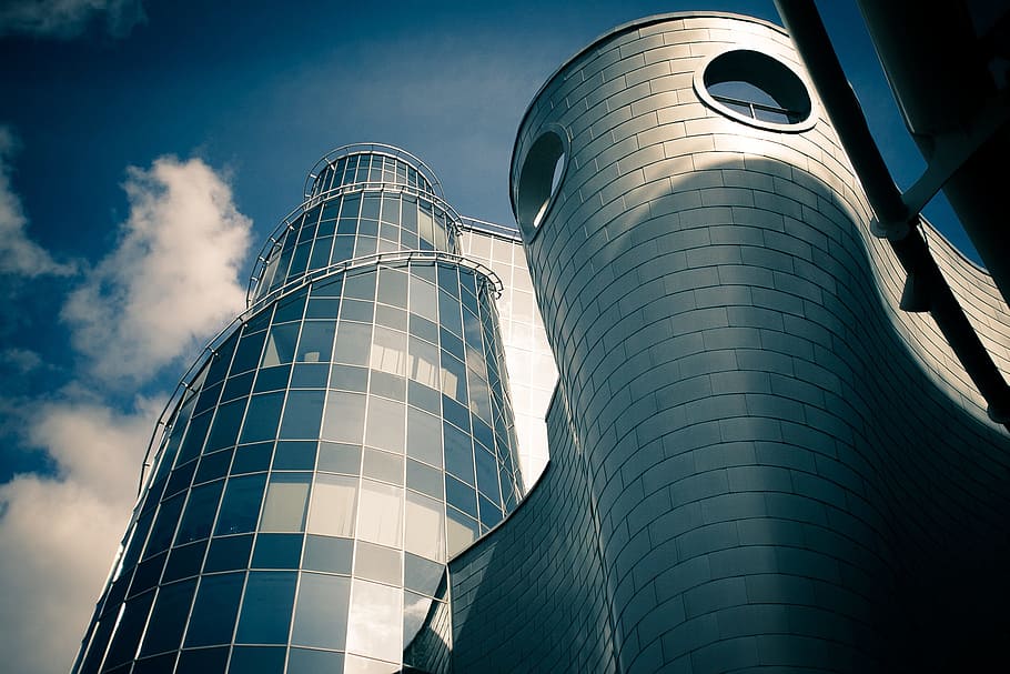 Warsaw, Building, Glass, Aluminium, tower, poland, architecture, HD wallpaper