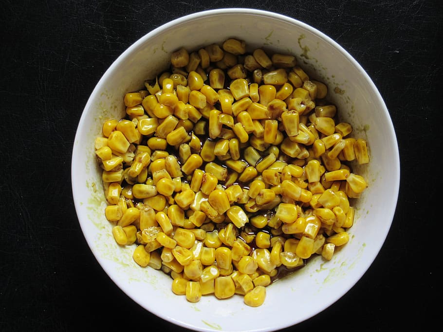 Corn, Salad, Seed Oil, Corn Kernels, pumpkin seed oil, eat HD wallpaper