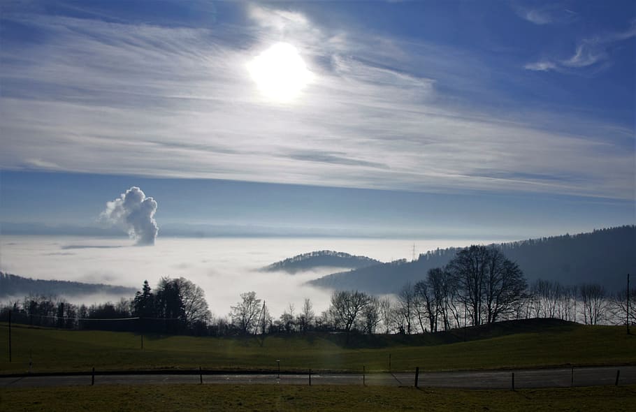 Fog, Winter, Jura, Cloud, Mittelland, switzerland, sky, beauty in nature HD wallpaper