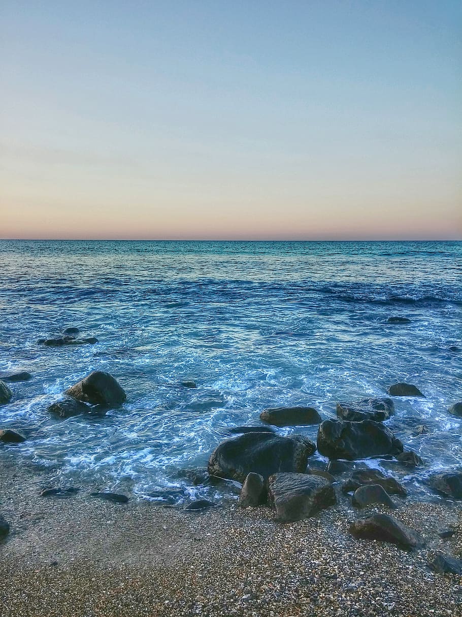 australia, beach, sea, ocean, sunset, water, sky, beauty in nature HD wallpaper