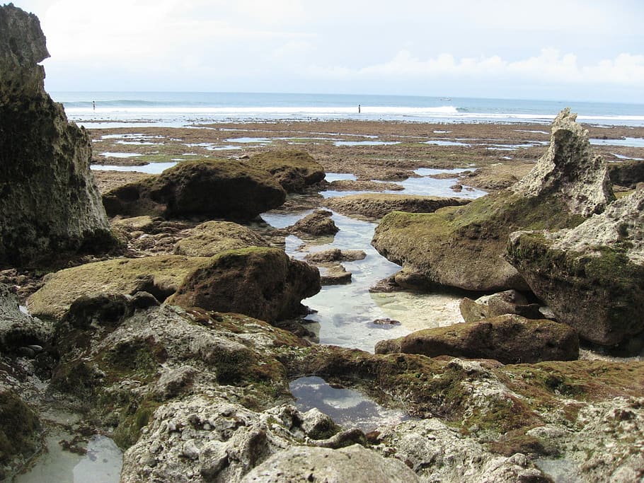 Travel, Rock, Stone, sea, beach, nature, rock - object, horizon over water HD wallpaper