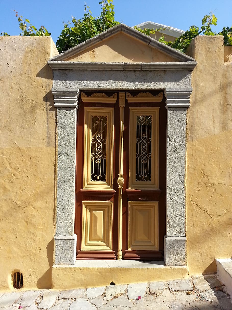 doors, transition, architecture, facade, built structure, building exterior HD wallpaper
