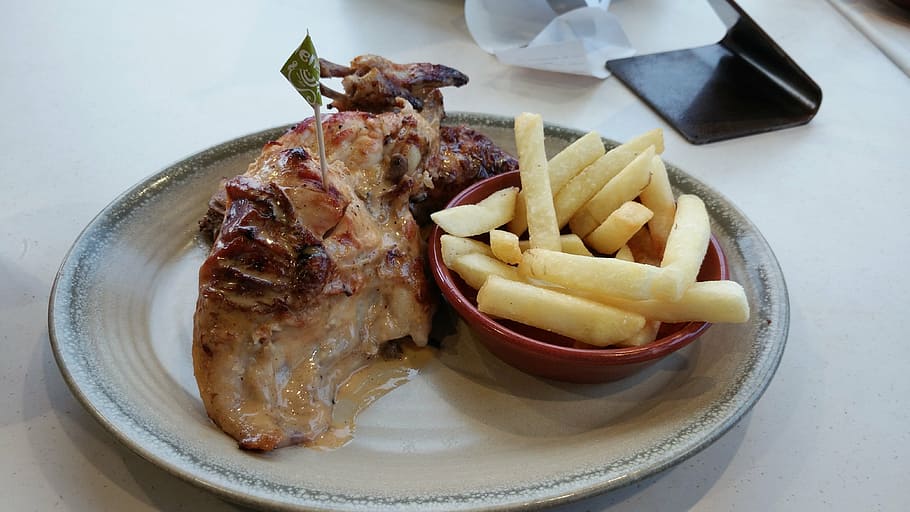 chicken wings, dish, lunch, food, food and drink, prepared potato HD wallpaper