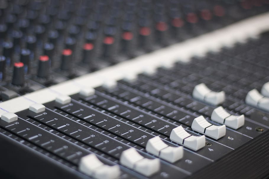 technology, keyboard, audio, equipment, Analogue, close-up, console HD wallpaper