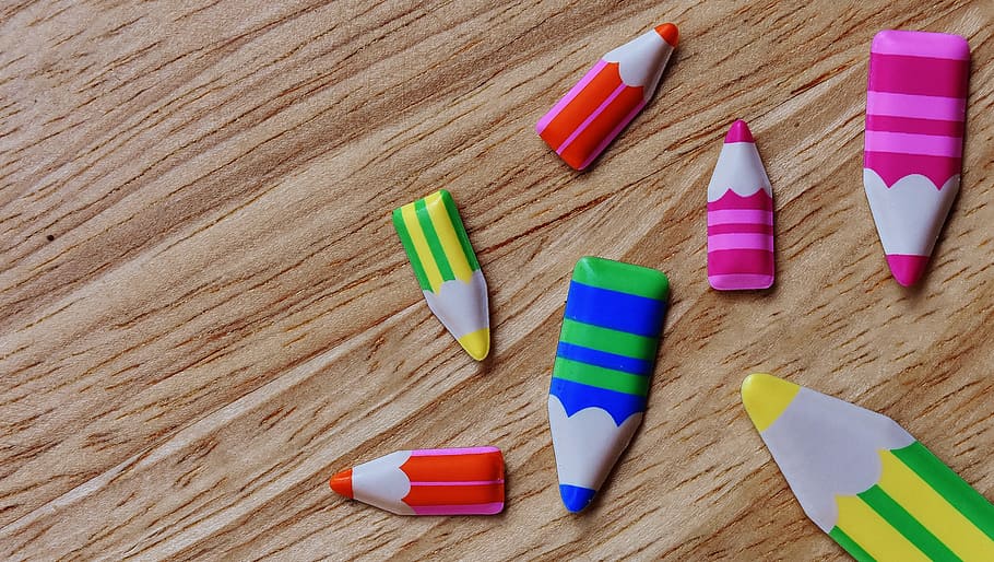 colored pencil stickers, Back To School, Training, children, schulbeginn