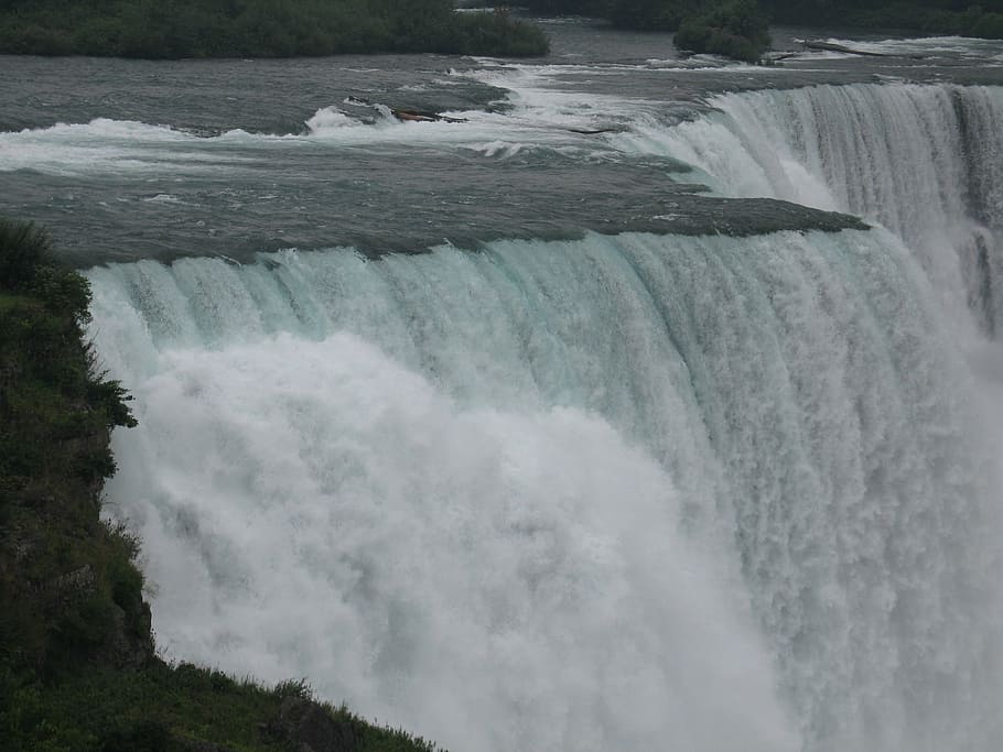 usa, niagara, waterfall, nature, river, beauty in nature, motion HD wallpaper