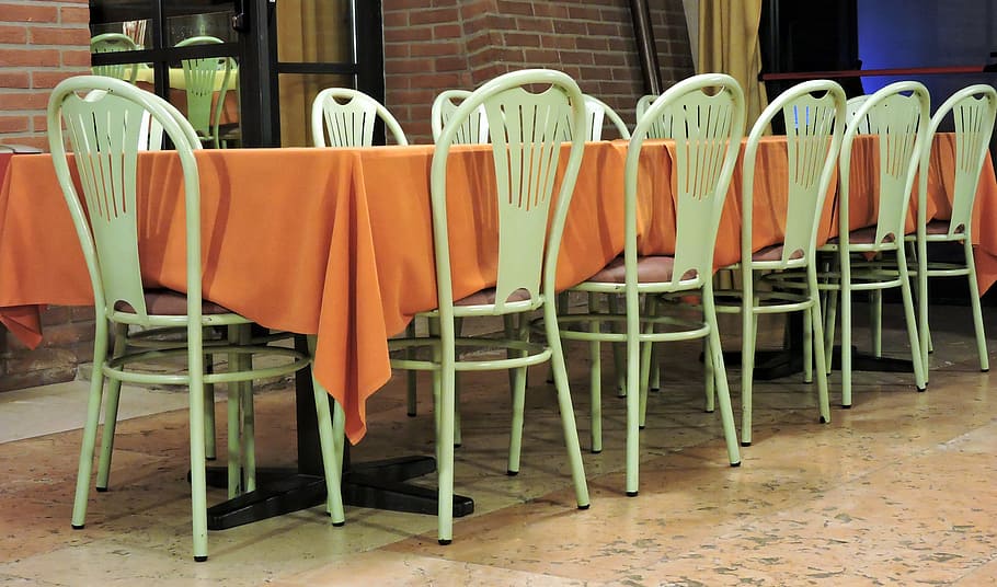 table, ly, empty, chairs, restaurant, local hard drive, cloth HD wallpaper