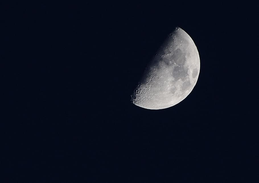 moon, night, sky, crescent moon, night photo, space, astronomy HD wallpaper