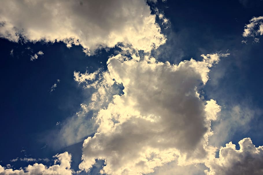 white clouds, sky, weather, nature, atmosphere, meteorology HD wallpaper