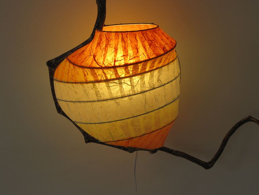 light art, lamp, natural materials, illuminated, no people HD wallpaper