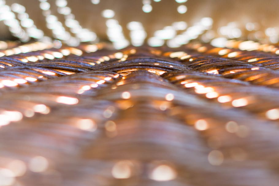 texture, perspective, rattan, light, selective focus, no people HD wallpaper