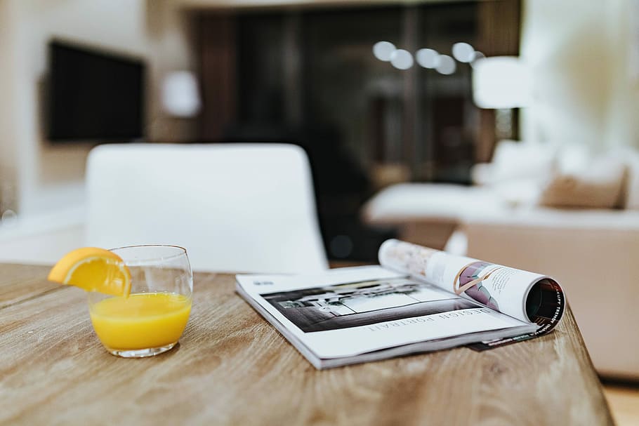 Morning work with a freshly squeezed citrus juice, breakfast HD wallpaper