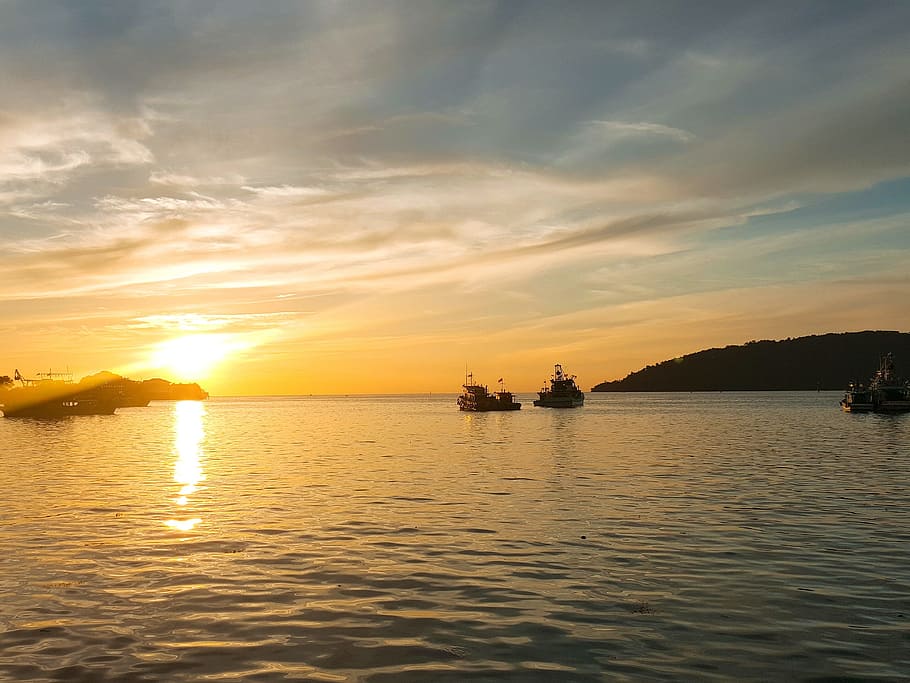 Sky, Cloud, Sea, Solar, Glow, Travel, sunset, water, reflection HD wallpaper