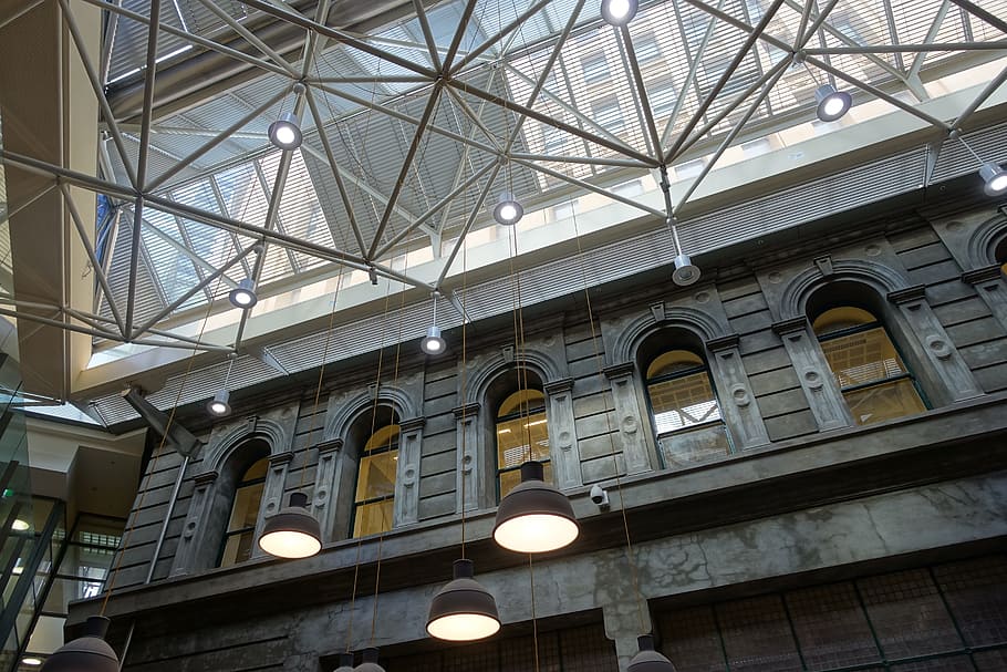 Construction, Ceiling, Architecture, interior, structure, roof HD wallpaper
