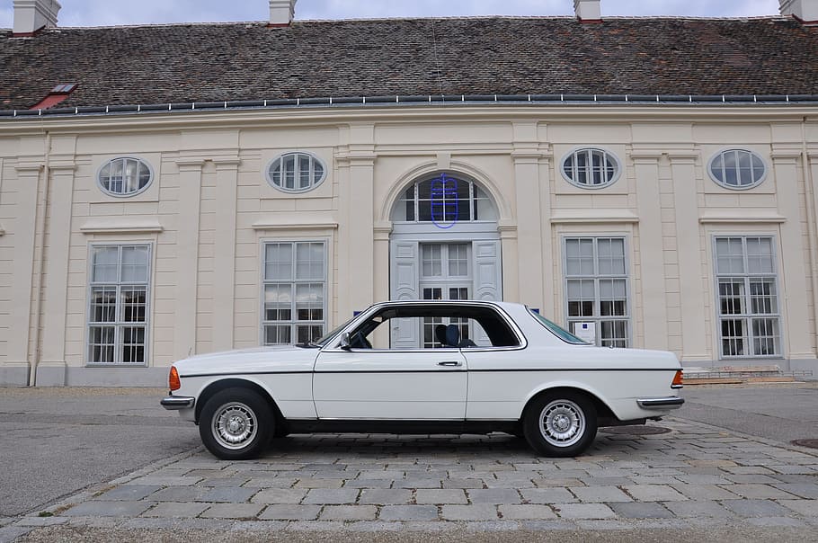 mercedes, w123, don, mode of transportation, car, architecture