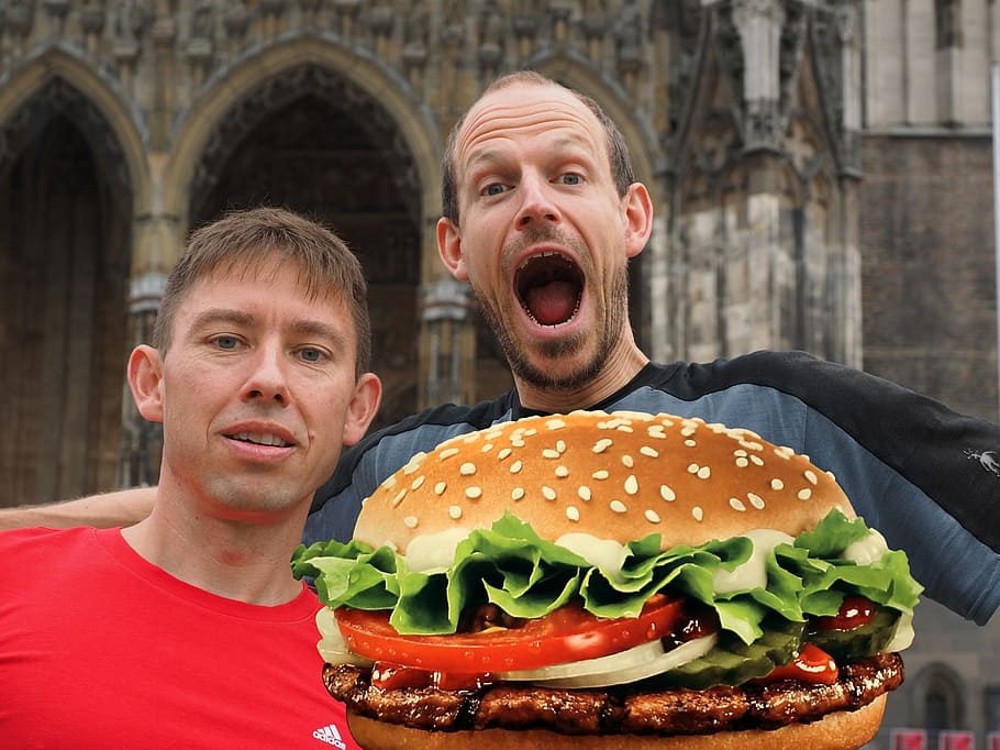 Download A Closeup Shot Of Burger Kings Signature Whopper Sandwich  Wallpaper  Wallpaperscom