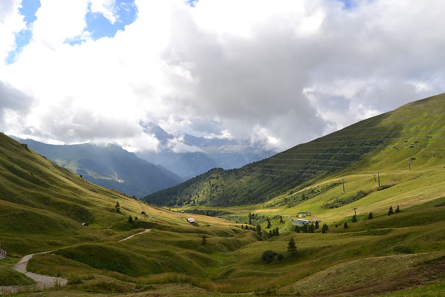 nature, dom, dolomites, cloud - sky, landscape, scenics - nature HD wallpaper