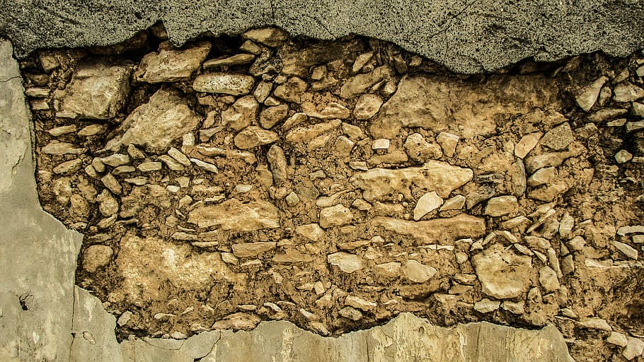 wall, destroyed, damaged, weathered, adobe, cyprus, xylotymbou HD wallpaper