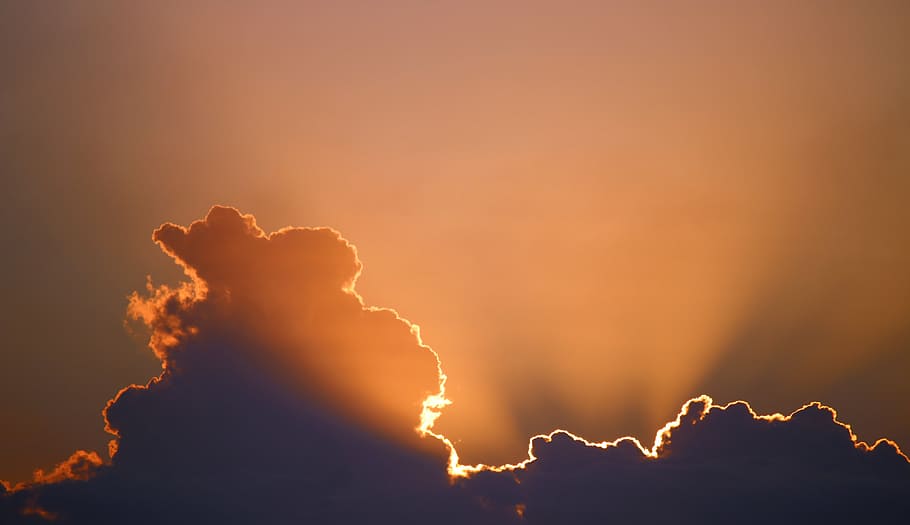 clouds, dawn, dusk, sky, sunlight, nature, cloud - Sky, sunset HD wallpaper