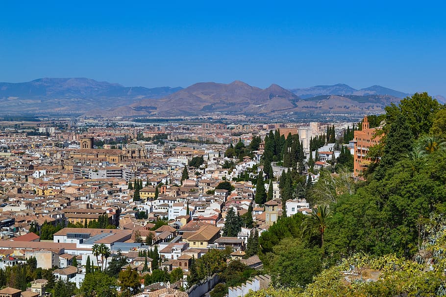 granada, spain, cityscape, traveling, architecture, building exterior HD wallpaper