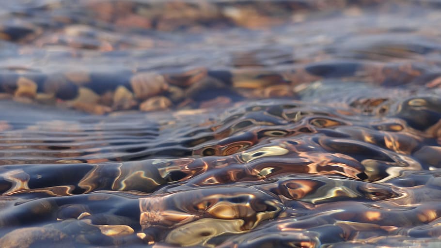 body of water, nature, river, stones, water jet, no people HD wallpaper