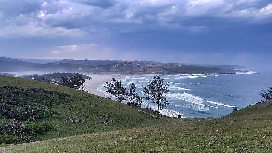Beach, Wave, Sea, Water, Coast, beach water, horizon, south africa HD wallpaper