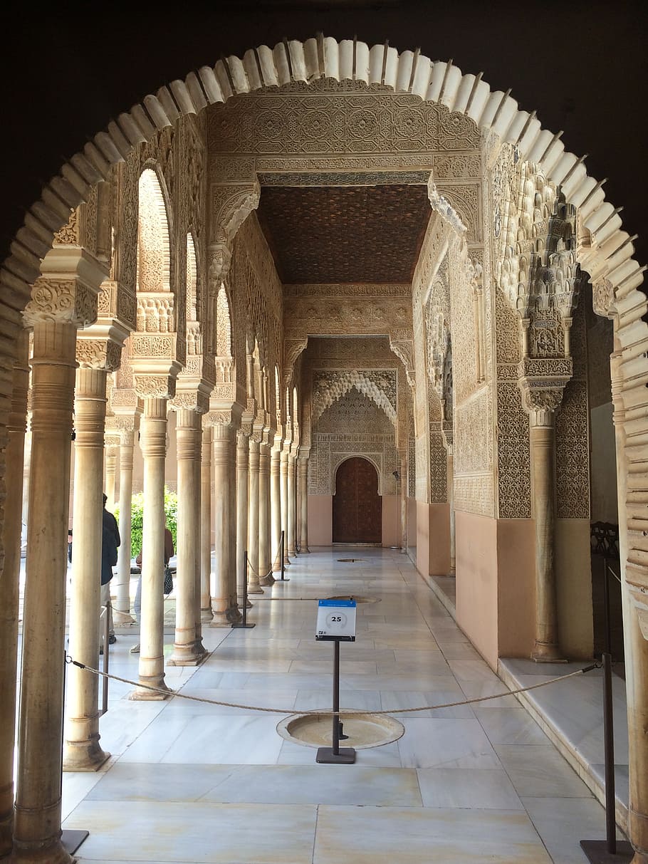 andalusia, spain, architecture, facade, muslim, built structure HD wallpaper