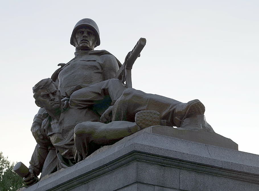 monument, sculpture, soldier, soviet, russia, the red army HD wallpaper