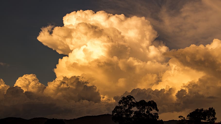 sky, sunset, nature, widescreen, cloud - sky, beauty in nature HD wallpaper