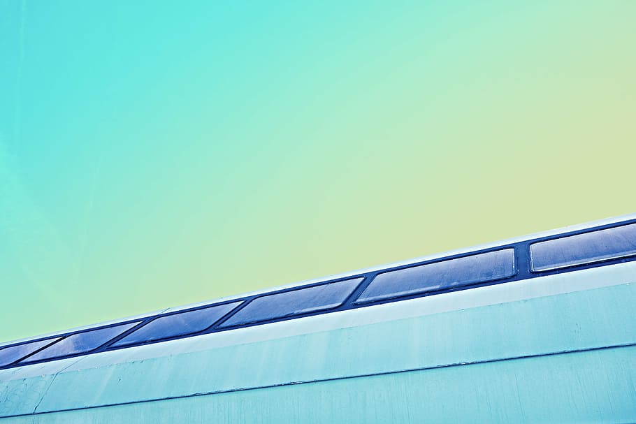 untitled, blue, abstract, sky, architecture, modern, copy space HD wallpaper