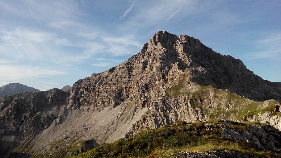 alps, mountain, namlos, austria, scenics - nature, sky, environment HD wallpaper