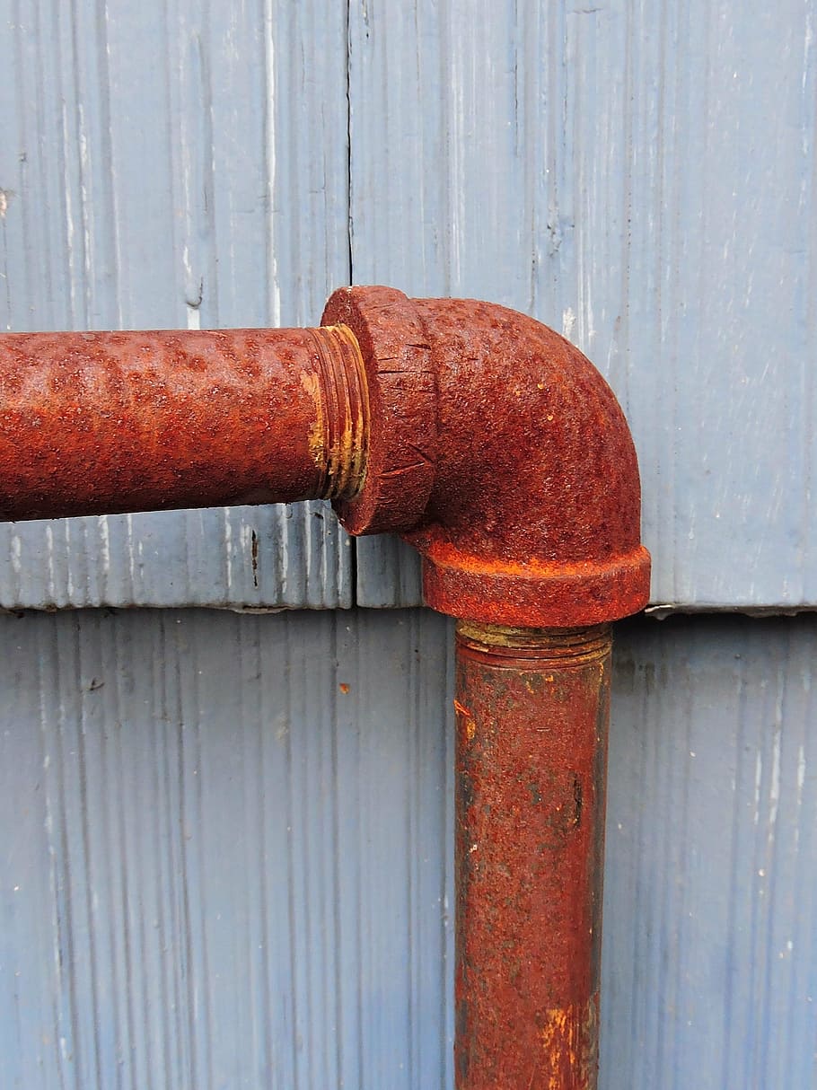 pipe, elbow, joint, rust, rusted, plumbing, industrial, metal HD wallpaper