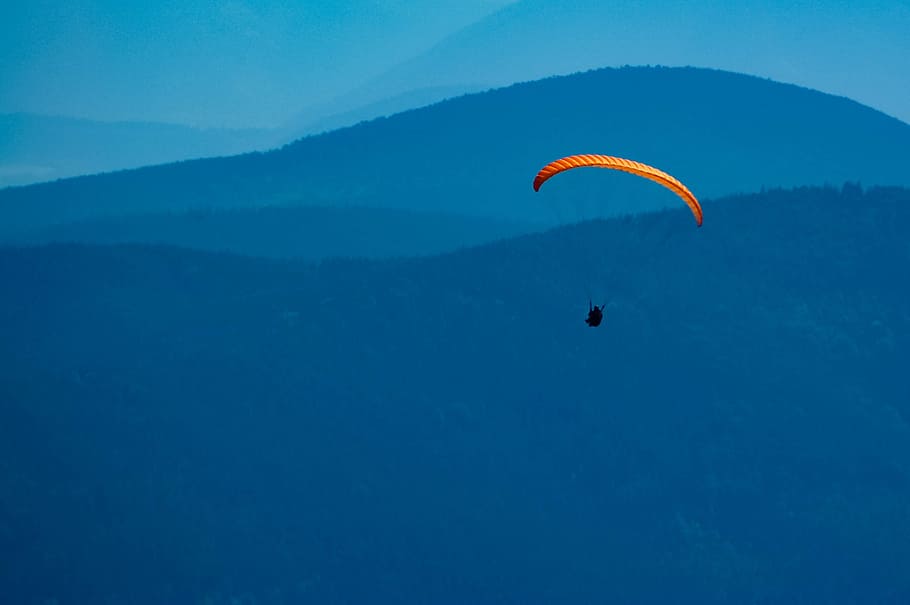 fly, paragliding, dom, flight, glide, sport, paraglider, mood, HD wallpaper