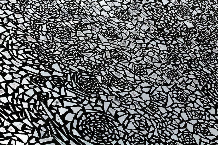 invoice, roses, graphics, mirror, bw, design, pattern, backgrounds HD wallpaper