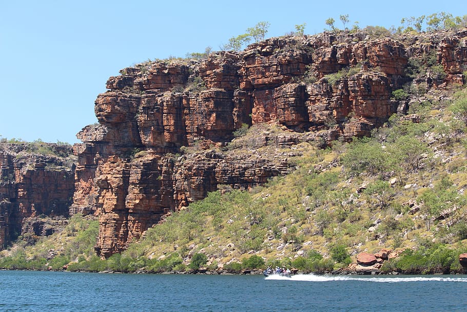 kimberley, landscape, australia, remote, rock - object, water, HD wallpaper