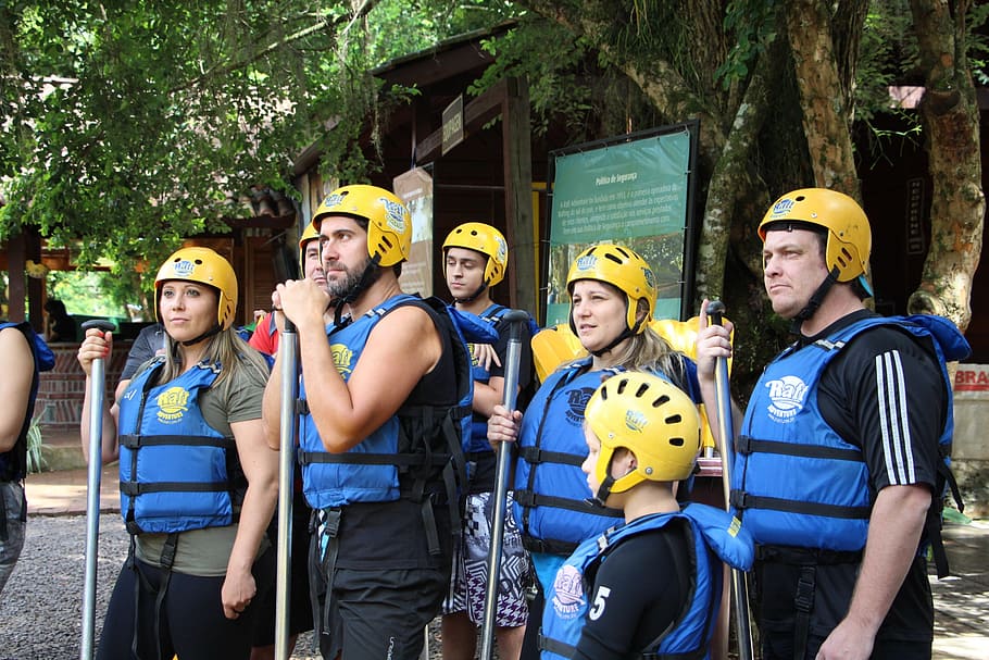 rafting, team, group, instruction, portrait, group of people HD wallpaper