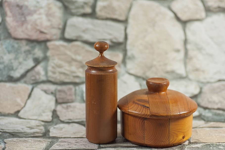 stone, old, wood, container, grain, art, wall - building feature HD wallpaper