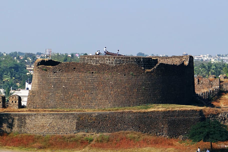 gulbarga fort, bahmani dynasty, indo-persian, architecture, HD wallpaper