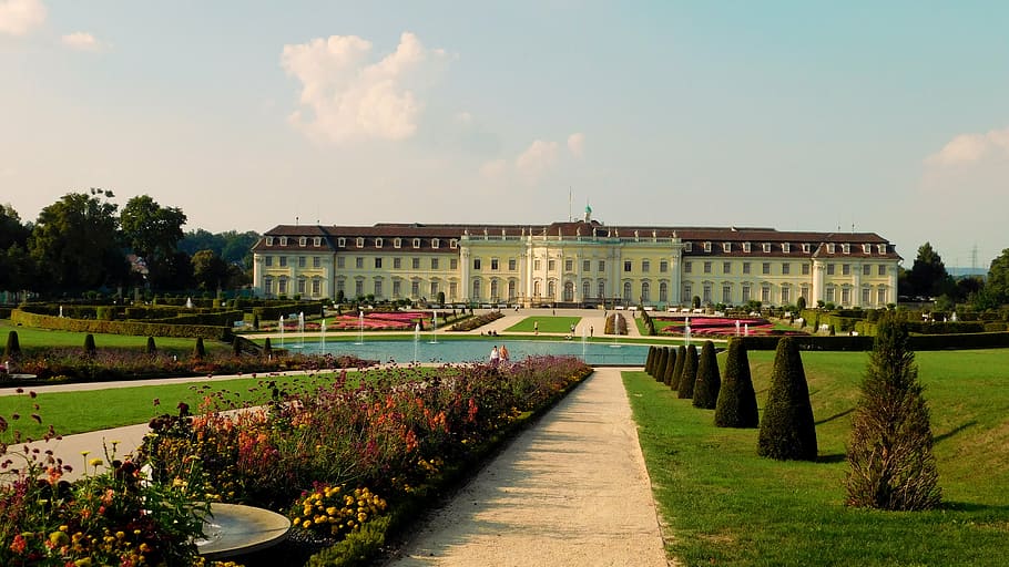 castle, ludwigsburg germany, ludwigsburg palace, attraction, HD wallpaper