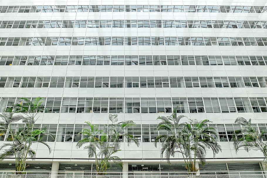 building, urban, modern, architecture, windows, reflection HD wallpaper