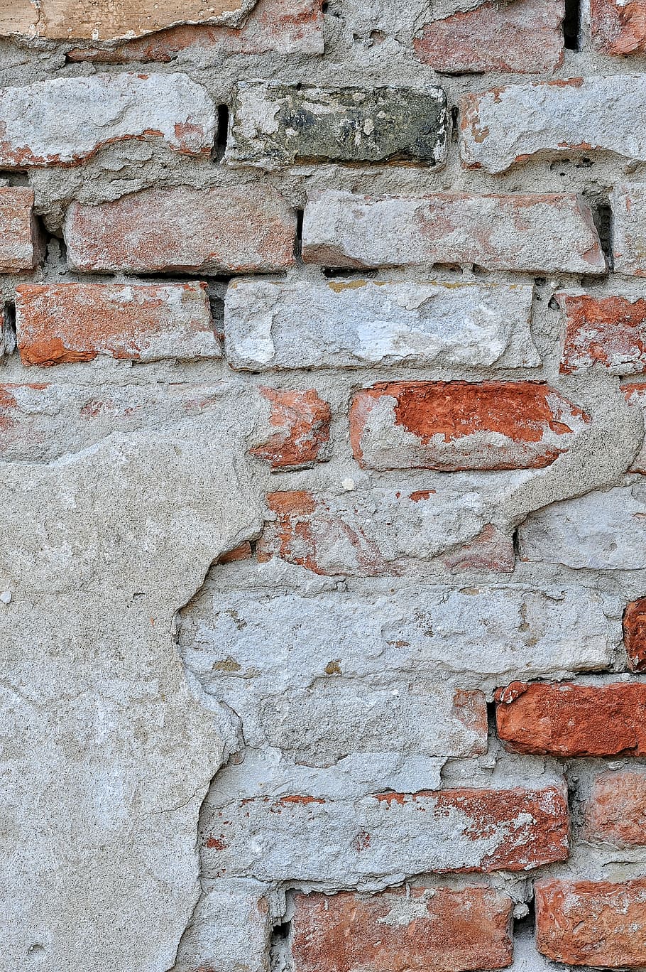 wall, stone, bricks, building, plaster, texture, paint, brick wall HD wallpaper