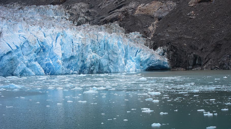 glacier, alaska, ice, landscape, nature, iceberg, cruise, water, HD wallpaper